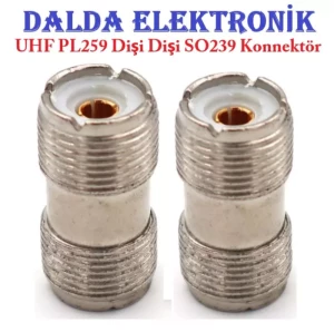 Uhf Dişi Dişi SO239 Konnektör