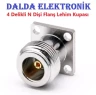 N Dişi 4 Delikli Flanş Lehim Kupası