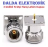 N Dişi 4 Delikli Flanş Lehim Kupası