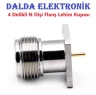 N Dişi 4 Delikli Flanş Lehim Kupası