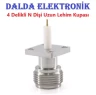 N Dişi 4 Delikli Uzun Lehim Kupası