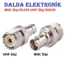 Uhf Dişi Bnc Dişi Konnektör