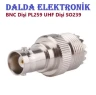 Uhf Dişi Bnc Dişi Konnektör