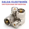 Uhf Erkek Uhf Dişi 90 Derece Konnektör