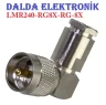 Lmr240 Uhf Erkek 90 Derece Vidalı Konnektör