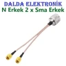 N Erkek Çift Sma Erkek Konnektör