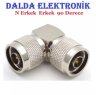 N Erkek N Erkek 90 Derece Konnektör