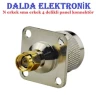 N Erkek Sma Erkek 4 Delikli Panel Konnektör