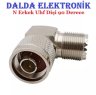 N Erkek Uhf Dişi 90 Derece Konnektör
