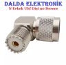 N Erkek Uhf Dişi 90 Derece Konnektör