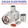 Rg213 N Erkek 90 Derece Sıkmalı Konnektör