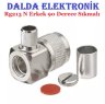 Rg213 N Erkek 90 Derece Sıkmalı Konnektör