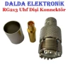 Rg213 Uhf Dişi Sıkmalı Konnektör