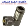Rg213 Uhf Erkek 90 Derece Vidalı Konnektör