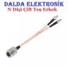 Rg316 Splitter N Dişi Çift Ts9 Erkek Konnektör