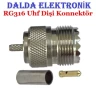 Rg316 Uhf Dişi Sıkmalı Konnektör