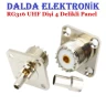 Rg316 Uhf Dişi 4 Delikli Panel Konnektör