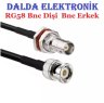 Rg58 Bnc Dişi Bnc Erkek Contalı Haberleşme Kablosu