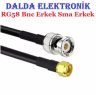 Rg58 Bnc Erkek Sma Erkek Haberleşme Kablosu