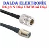 Rg58 N Dişi Uhf Mini Dişi Haberleşme Kablosu