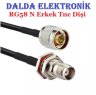 Rg58 N Erkek Tnc Dişi Contalı Haberleşme Kablosu