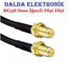 RG58 Sma İğneli Dişi Dişi Haberleşme Kablosu