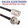 Rg58 Uhf Dişi Tnc Dişi Contalı Haberleşme Kablosu