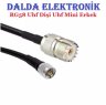 Rg58 Uhf Dişi Uhf Mini Erkek Haberleşme Kablosu