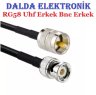 Rg58 Uhf Erkek Bnc Erkek Haberleşme Kablosu