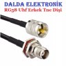 Rg58 Uhf Erkek Tnc Dişi Contalı Haberleşme Kablosu