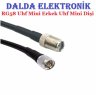 Rg58 Uhf Mini Erkek Uhf Mini Dişi Haberleşme Kablosu