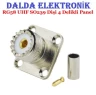 Rg58 Uhf Dişi 4 Delikli Panel Konnektör