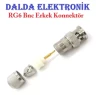 Rg6 Bnc Sıkmalı Erkek Konnektör