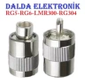 Rg6 Uhf Sıkmalı Erkek Konnektör
