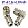 Rg6 Uhf Erkek 90 Derece Vidalı Konnektör
