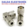 Rg6 Uhf Erkek 90 Derece Vidalı Konnektör