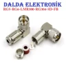 Rg6 Uhf Erkek 90 Derece Vidalı Konnektör