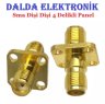 Sma Dişi Dişi 4 Delikli Panel Konnektör