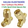 Sma T Konnektör 3 Yollu Erkek İğneli Dişi Dişi