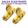 Sma T Konnektör 3 Yollu İğneli Erkek
