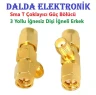 Sma T Konnektör 3 Yollu İğnesiz Dişi İğneli Erkek
