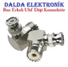 Uhf Dişi Bnc Erkek 90 Derece Konnektör