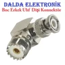 Uhf Dişi Bnc Erkek 90 Derece Konnektör