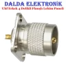Uhf Erkek 4 Delikli Lehim Paneli Konnektör
