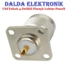 Uhf Erkek 4 Delikli Lehim Paneli Konnektör