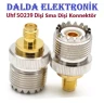 Uhf Dişi Sma Dişi Konnektör